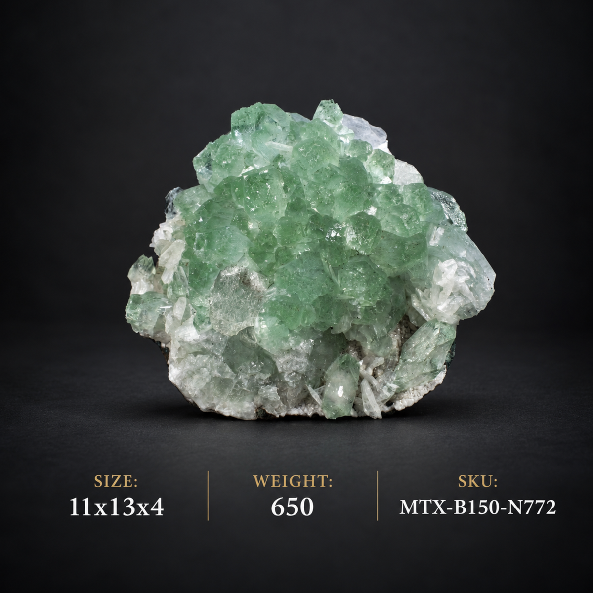Natural Green Apophyllite Mineral Specimen – 650 g