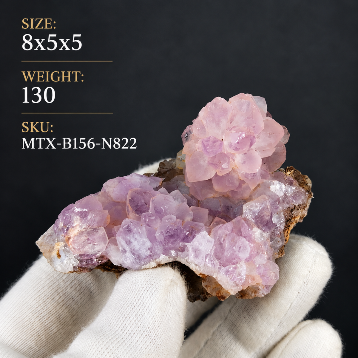 Natural Amethyst Crystal Cluster – 130 g