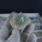 Natural Apophyllite with Heulandite Matrix Mineral Specimen Lot – 32 Pieces from India