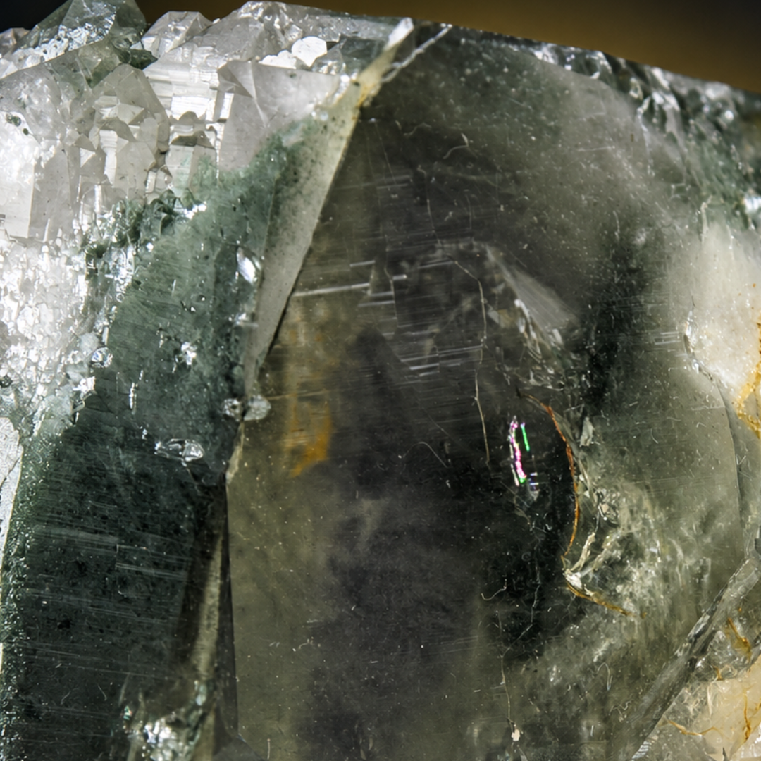 Green Chlorite Himalayan Quartz Crystal Natural Mineral Specimen India