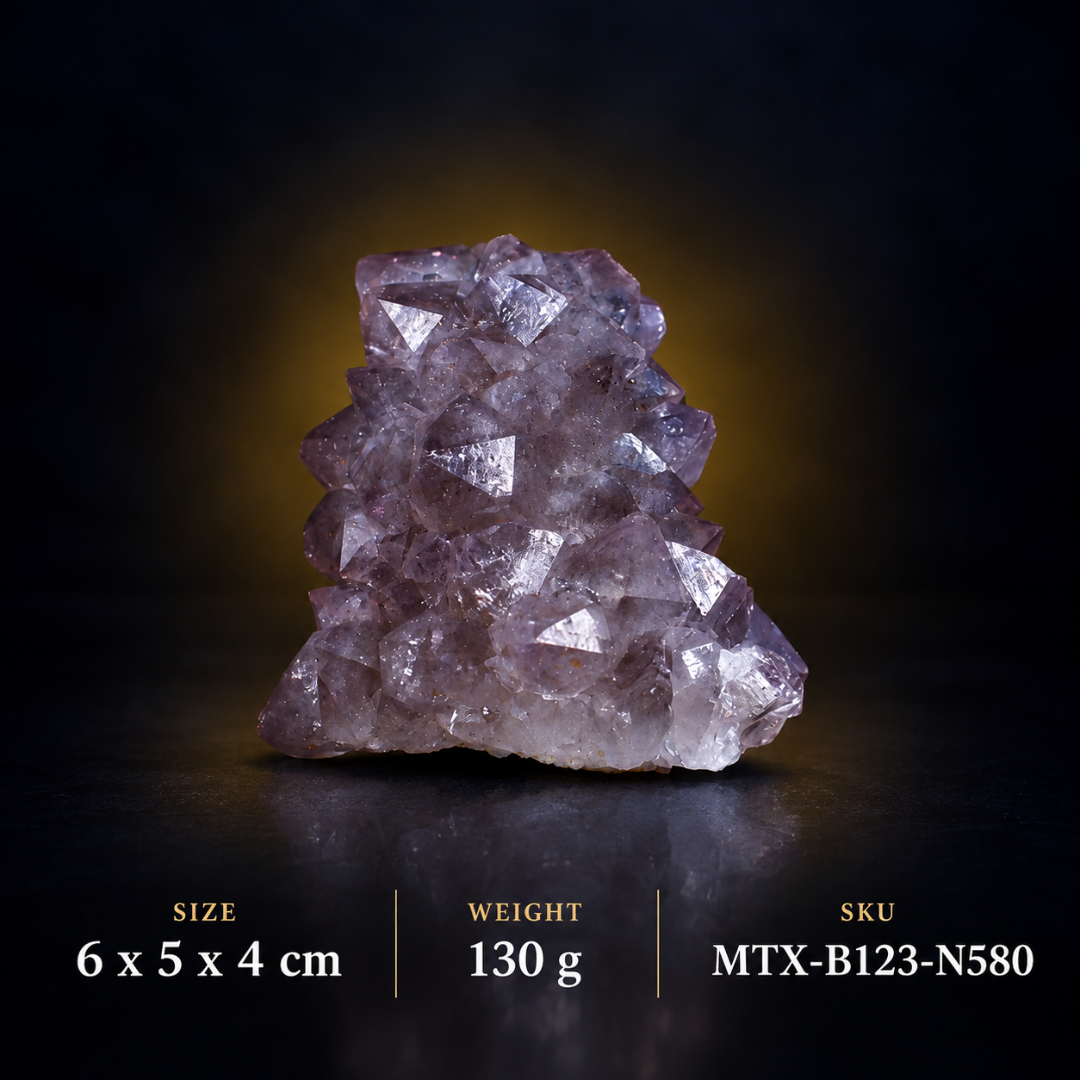 Natural Amethyst Flower Crystal Specimen – 130g