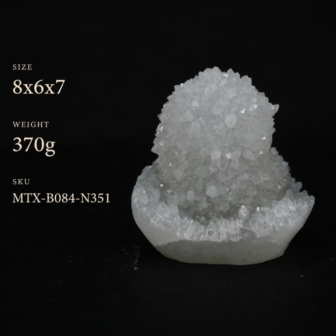Natural Quartz Crystal Mineral Specimen – India