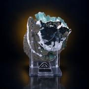 Green Apophyllite with Heulandite Matrix · 120 g · 9 × 7 × 4 cm · India