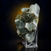 Green Chloritized Quartz Crystals · 1850 g · 22 × 10 × 10 cm · India