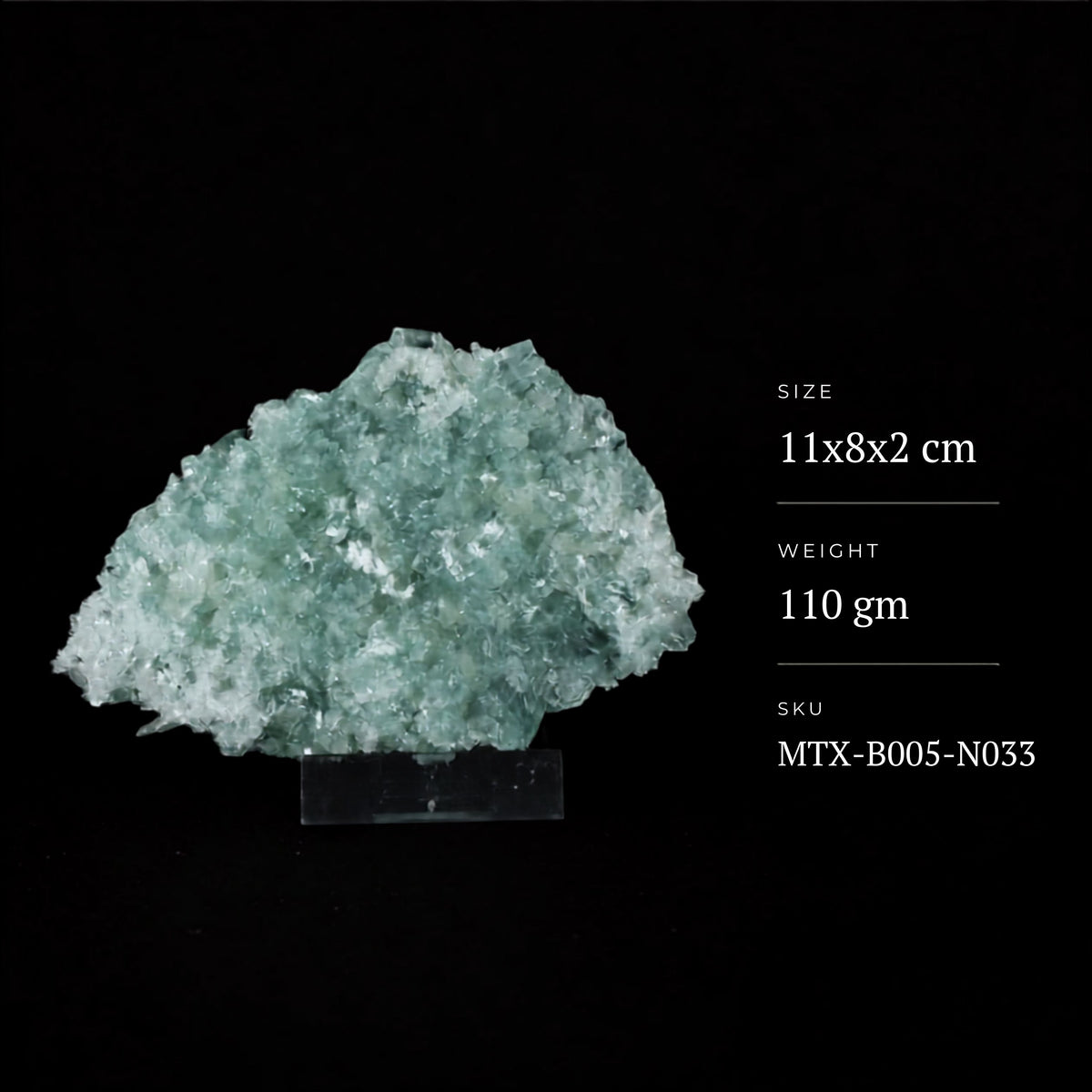 Apophyllite specimen — India, 110 g.