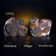 Natural Calcite Geode – 2 Piece Mineral Specimen Lot from India