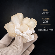 Natural Stilbite with Heulandite Crystal Cluster – 200 g
