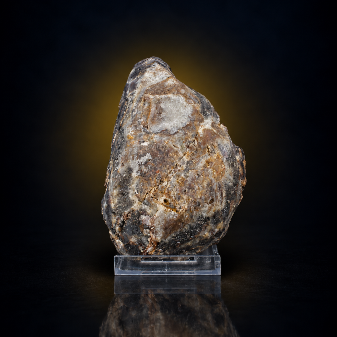 Amethyst and Hematite specimen — India, 940 g.