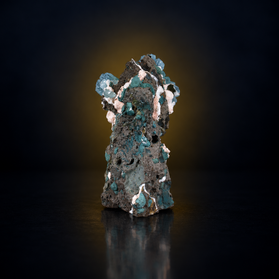 Green Apophyllite on Matrix · 90 g · 8 × 5 × 3 cm · India
