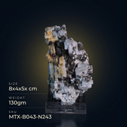 Apatite and Pyrite and Tourmaline specimen — India, 130 g.