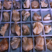 Natural Orange Stilbite &amp; Heulandite Crystal Lot – 32 Pieces from India