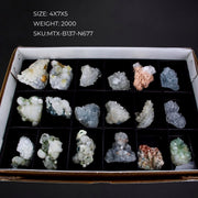 Scolecite Quartz & Calcite Apophyllite Stilbite Heulandite & More Collection 2000g 4x7x5cm Botryoidal Druzy Acicular Raw Crystal Specimen