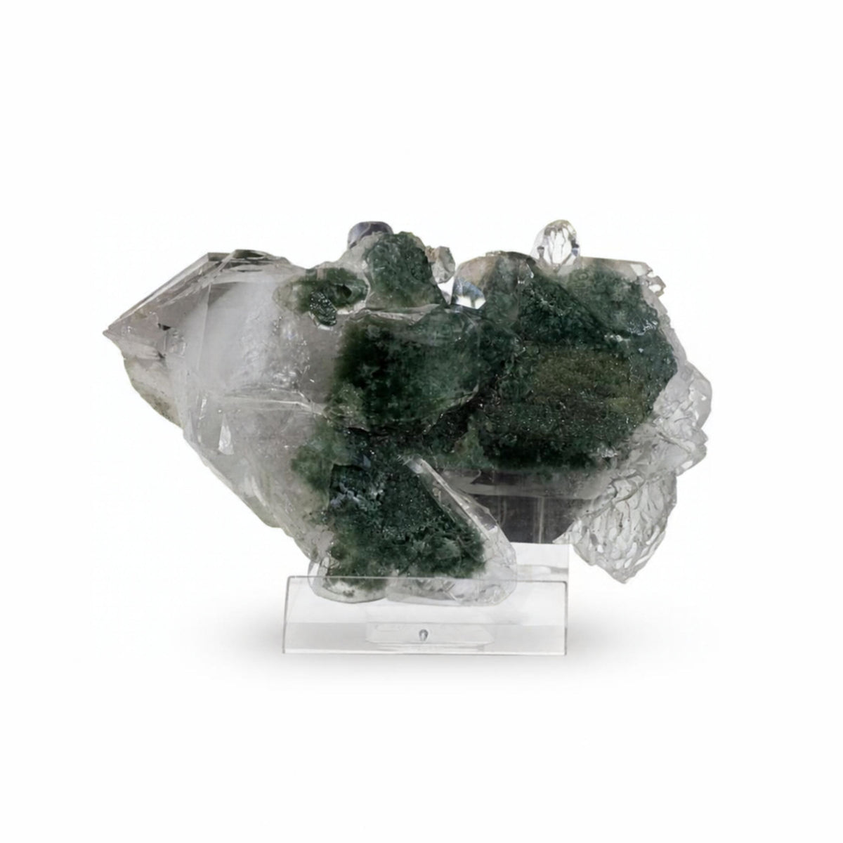 Natural Himalayan Green Chlorite Quartz Mineral Specimen 10 × 7 × 5 cm 230 g