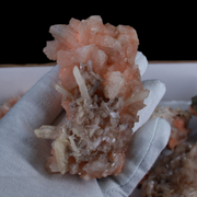 Natural Orange Stilbite Heulandite Crystal Lot – 18 Pieces from India