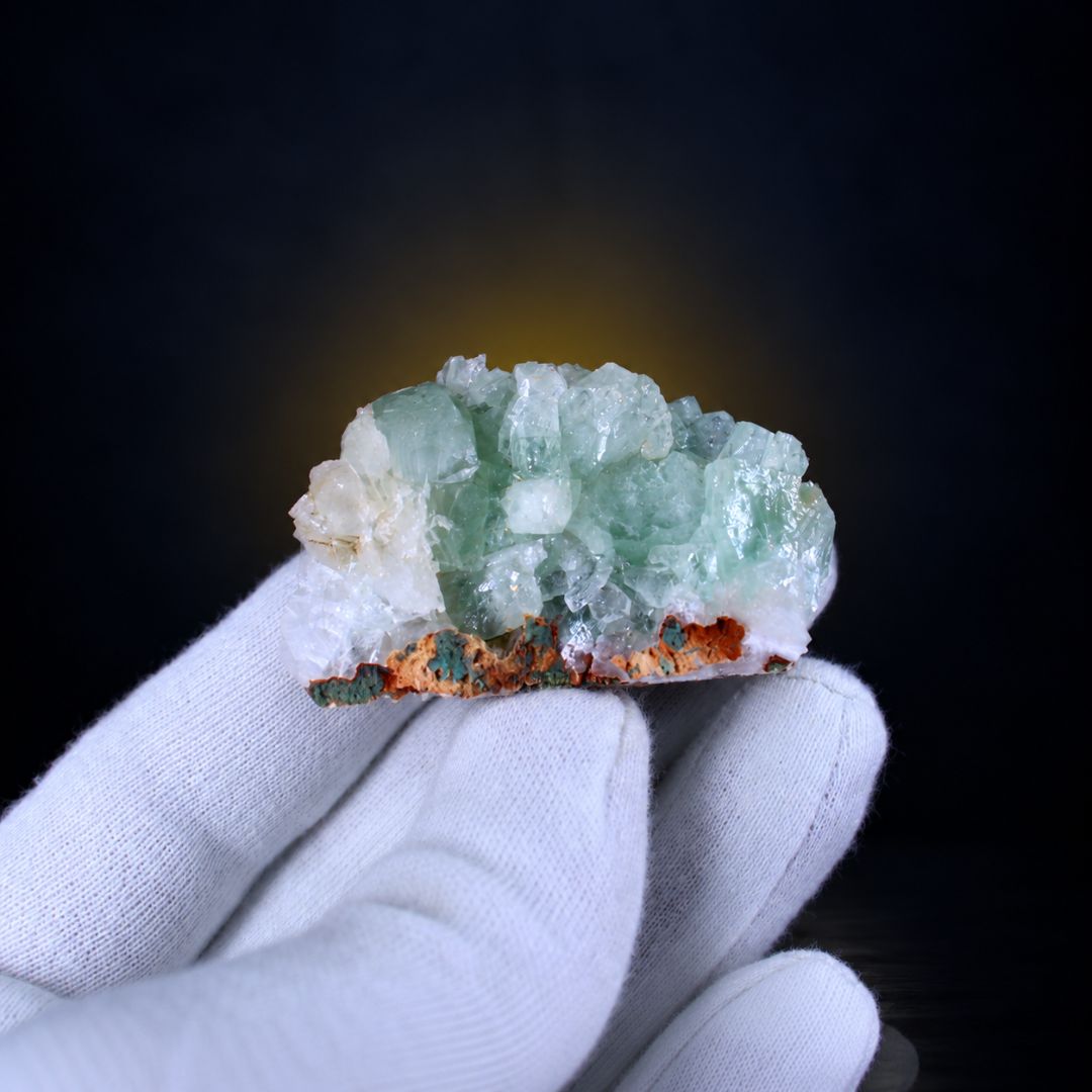Scolecite and Mesolite and Chalcedony specimen — India.