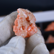 Natural Orange Stilbite with Heulandite Crystal Lot – 54 PCS – Mineral Specimens from India