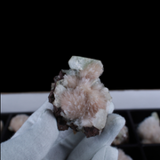 Natural Green Apophyllite with Stilbite, Heulandite Scolecite Crystal Lot – 18 PCS – Mineral Specimens from India