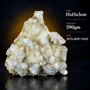 Natural Green Apophyllite with Heulandite Matrix