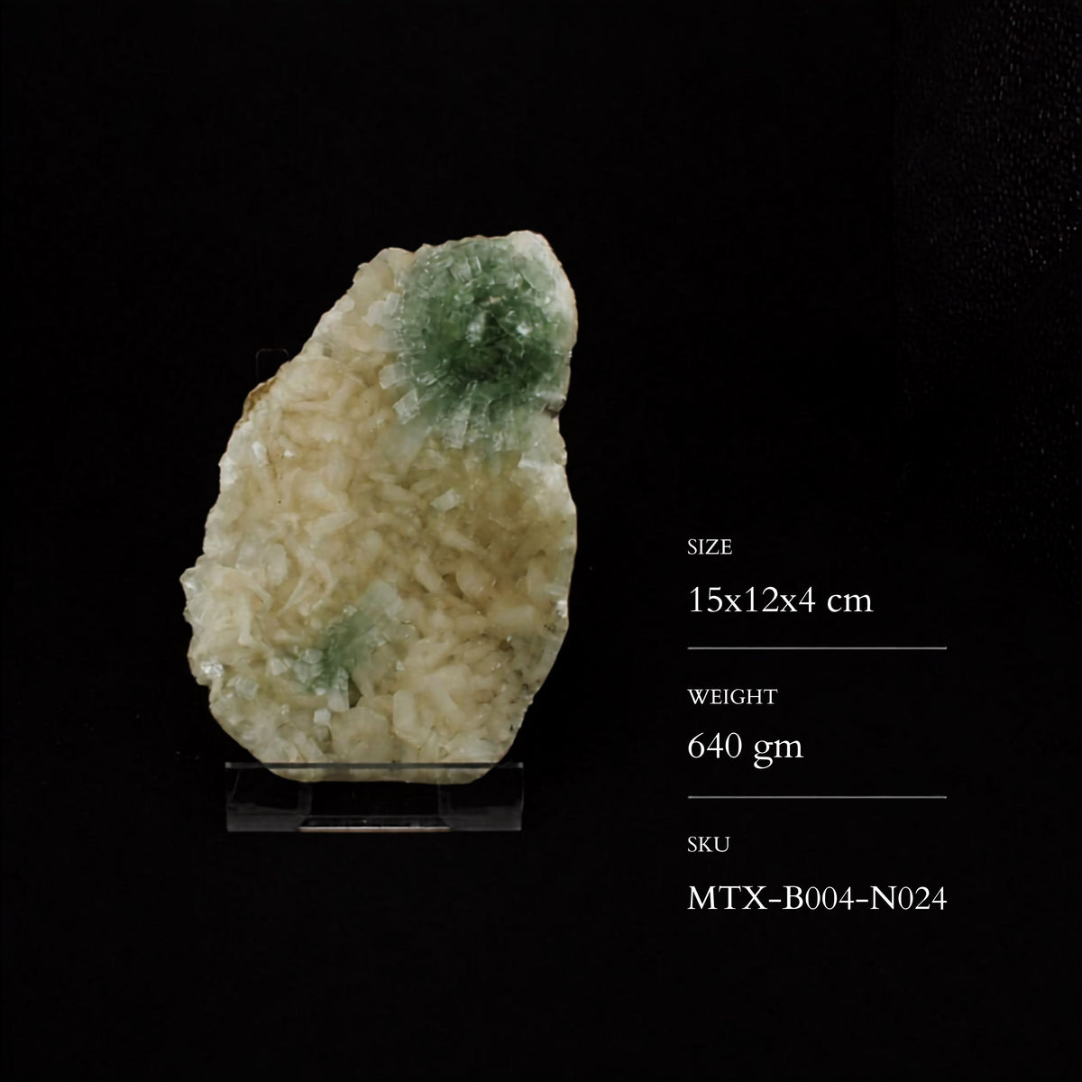 Apophyllite and Stilbite specimen — India, 640 g.