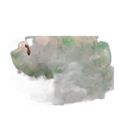 Green Apophyllite with Heulandite and Stilbite — Crystal Cluster Tabular Prismatic on Grayish-White Rock Matrix Natural Mineral Mineral Specimen 400g