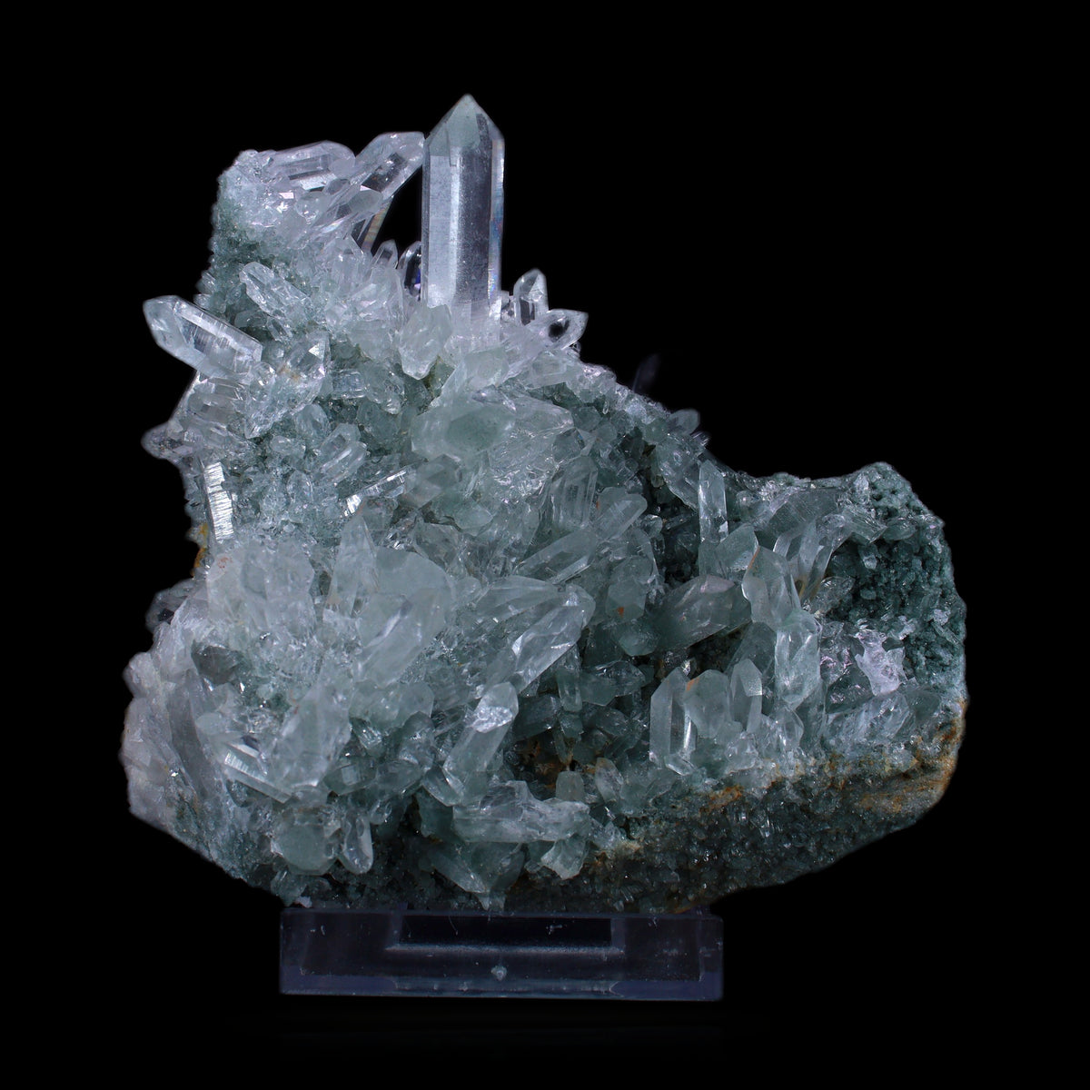 Himaliyan Quartz Cluster Prismatic on Present Dark Matrix 10x5x4cm 999g Natural Mineral Specimen