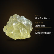 Yellow Calcite Crystal Group with Broad Reflective Faces | 260 g | 8 × 8 × 6 cm