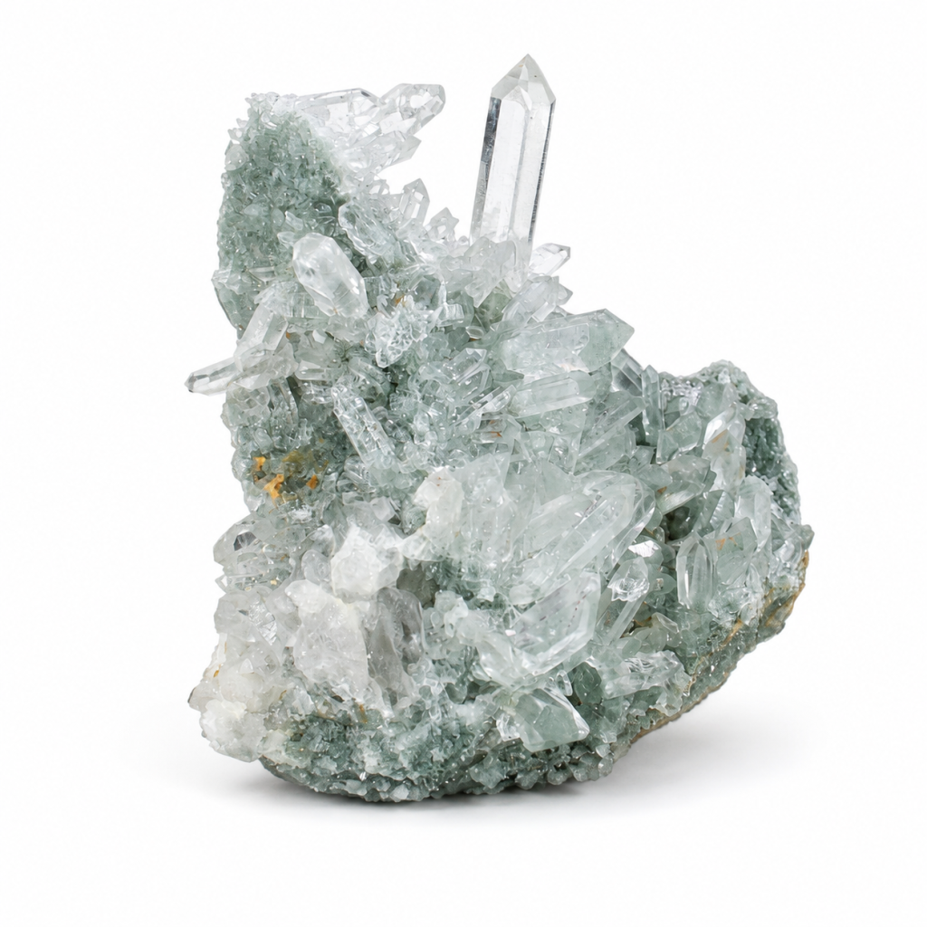 Chlorite and Quartz specimen — Himachal Pradesh, India, 999 g.