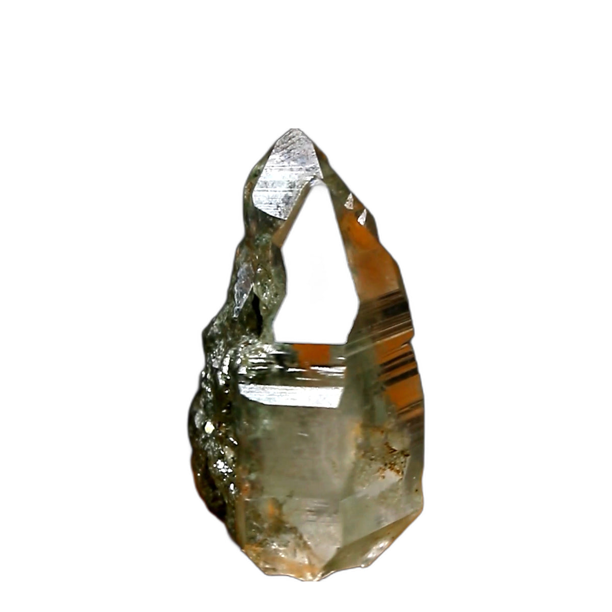 Green Chloride Quartz Phantom Tower 400g 5x4x3cm