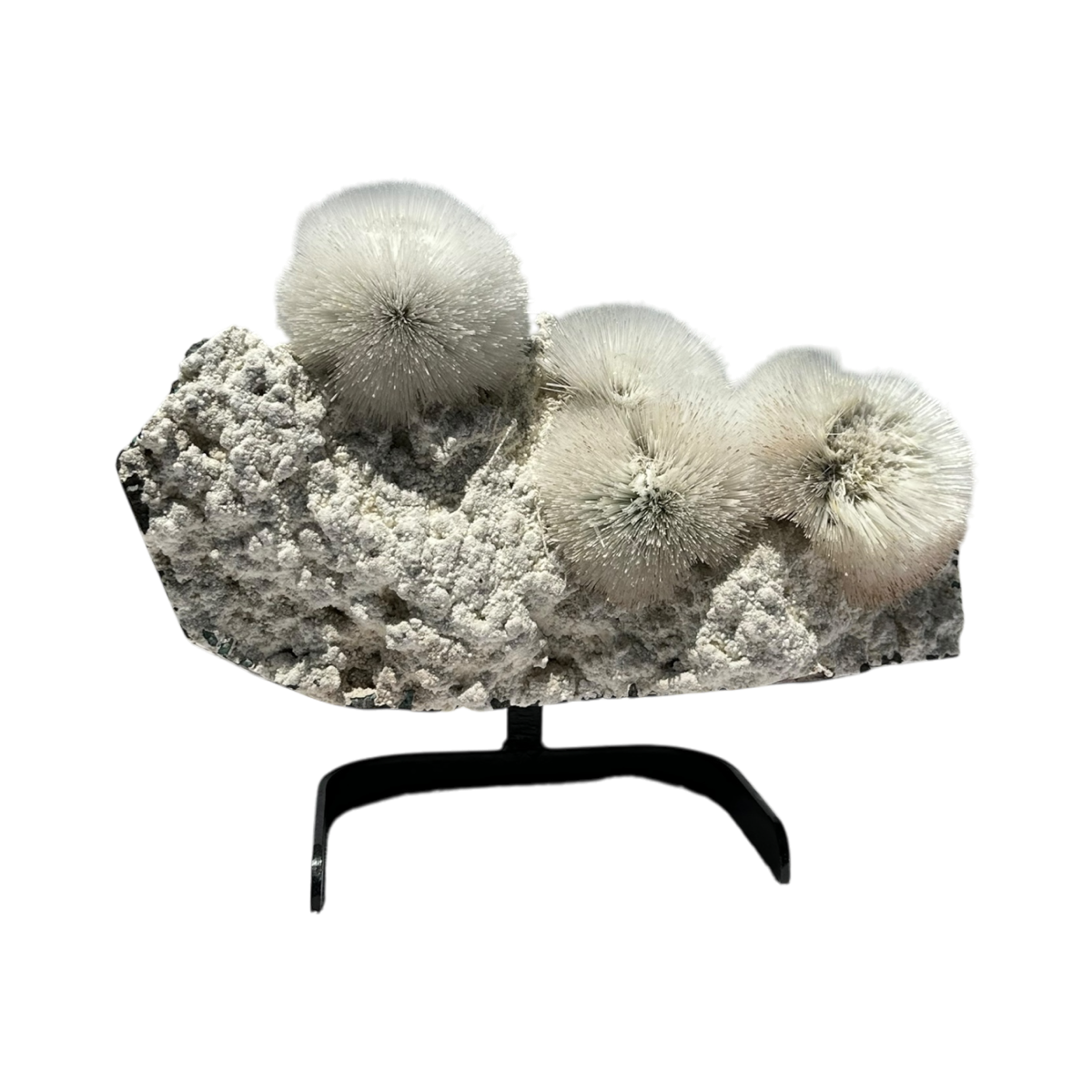 Scolecite on Mordenite specimen